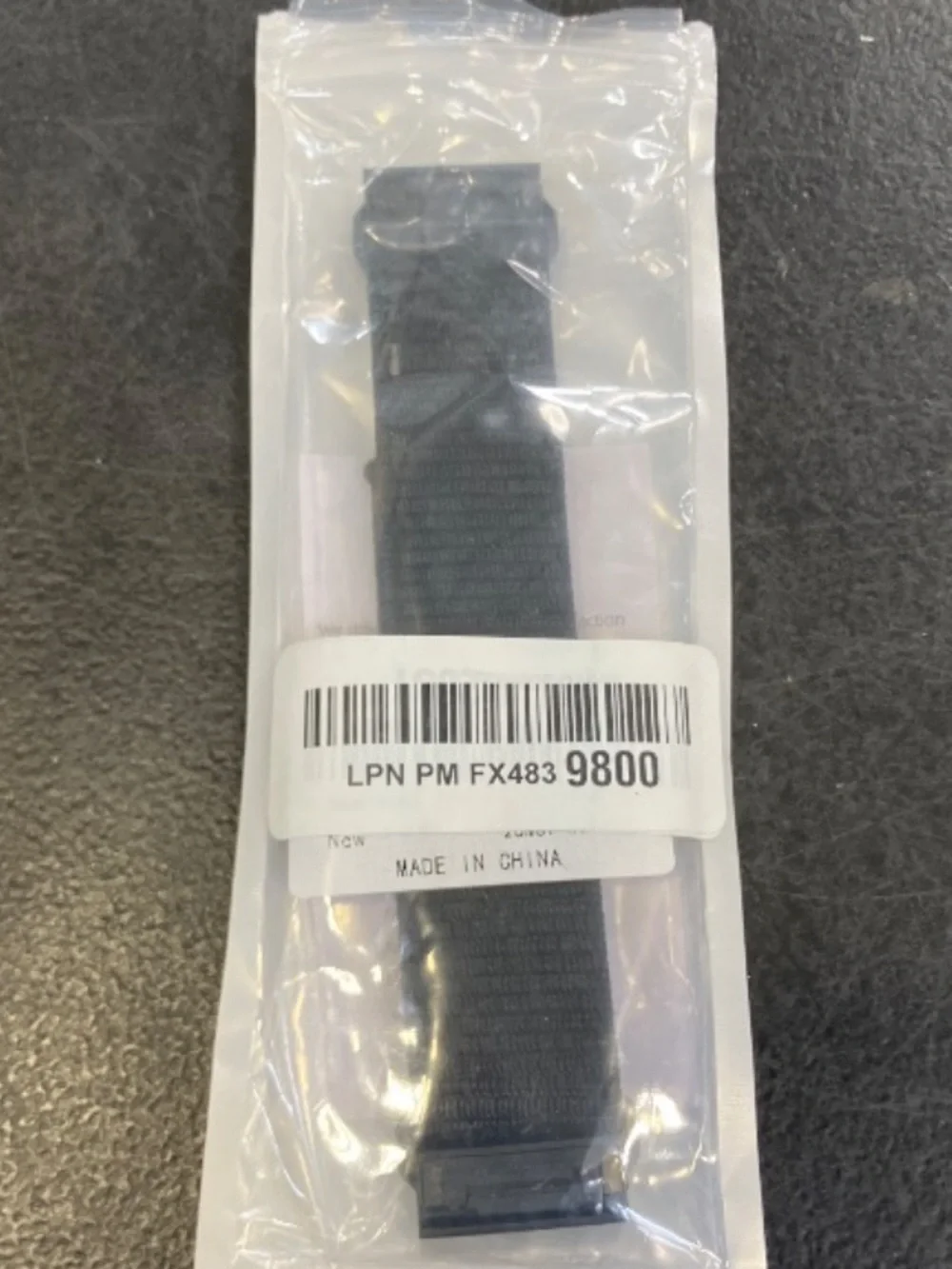 ‘Garmin Compatible’ Smartwatch Band VELCRO NYLON Black